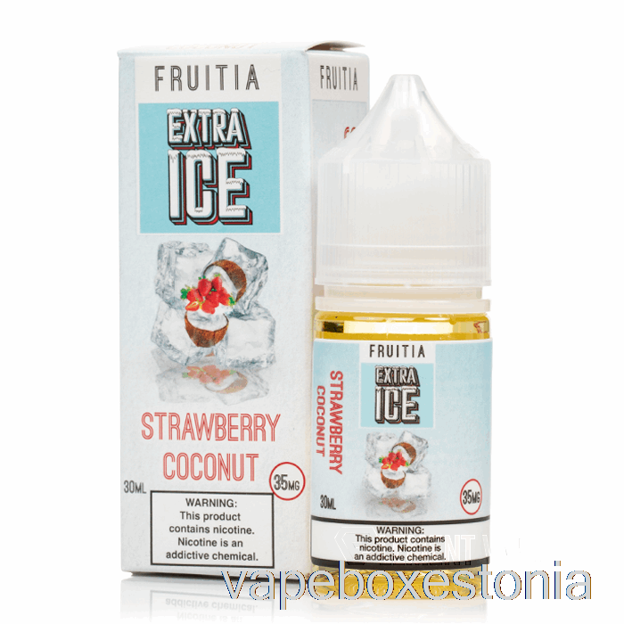 Vape Box Estonia Maasikas Kookos - Ekstra Jää - Puuviljasoolad - 30ml 35mg
